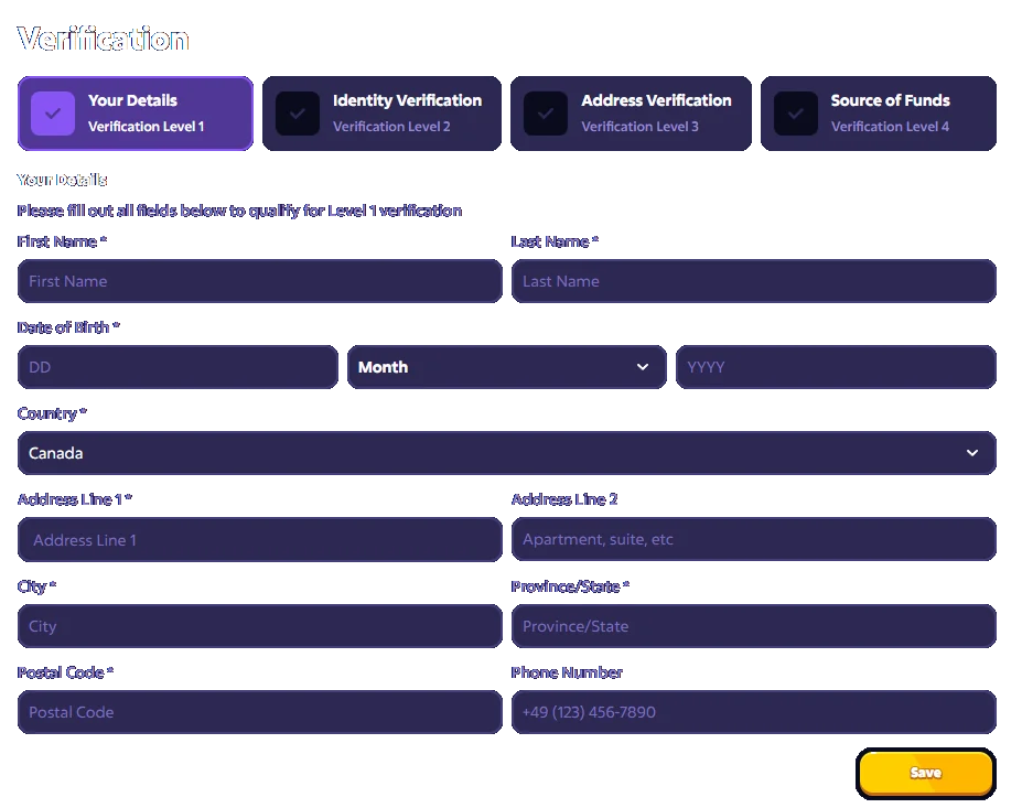 Roobet Verifications Process