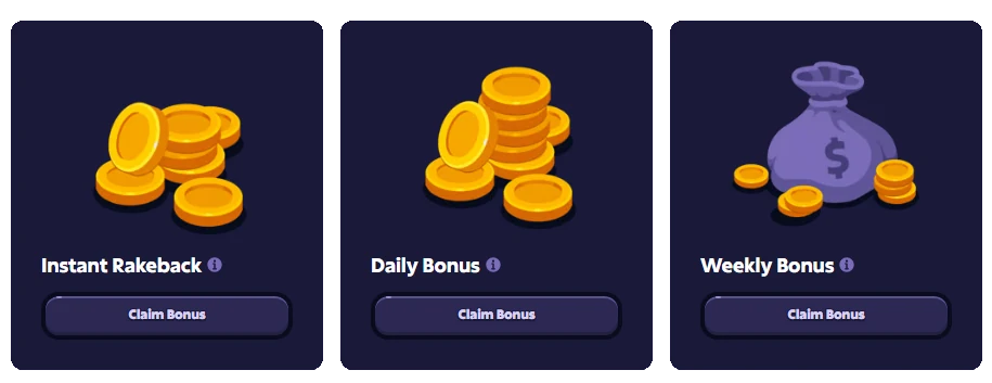 Roobet Rackeback and Daily Bonuses